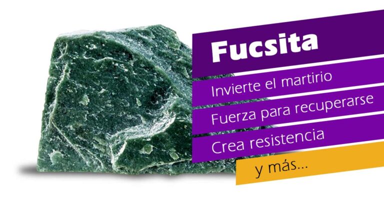 Fucsita, la piedra verde que te hace resistente